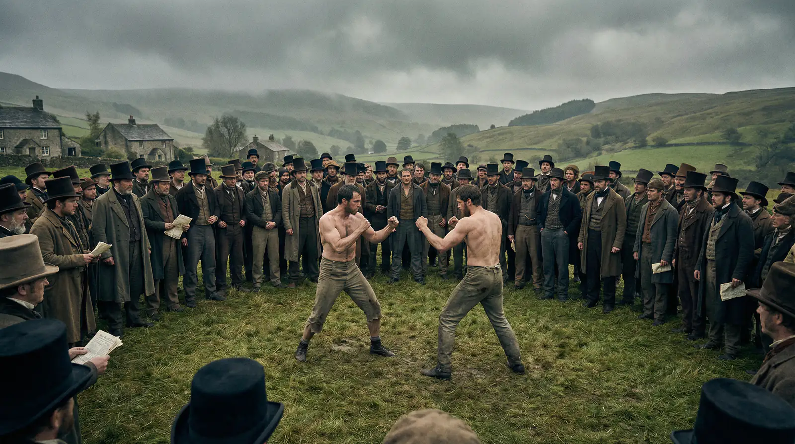 Geschichte der Boxwetten – historischer Bare-Knuckle-Boxkampf im Freien